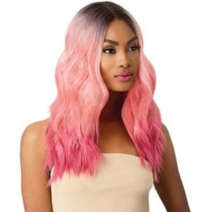 Synthetic Wig in Pink.